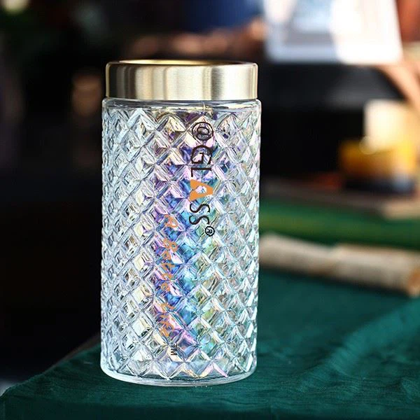 Diamond Shaped Glass Vase